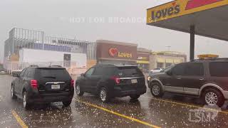 120923 Batesville MS  Destructive Hail  Winds  Power Flashes  Busted Windshield [upl. by Caressa]