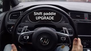 The CLEANEST shift paddles for your MK7 Golf for LESS than €20 [upl. by Rramaj]