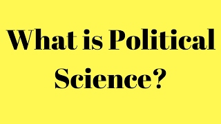 What is Political Science What is the meaning of political science [upl. by Duffie]