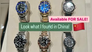 You can now BUY Rolex in CHINA at the AD SubmarinerGMT Master [upl. by Arahsit935]