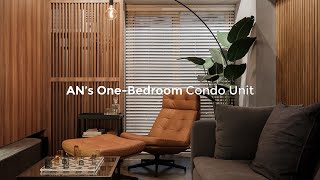 ANs OneBedroom Condo Unit  A 68 sqm Industrial Minimalist Condo Unit in Makati City [upl. by Wash]