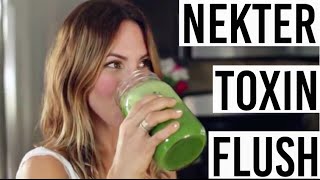 Nekter Juice Bars Toxin Flush Recipe  Best Green Juice Recipe [upl. by Notrem649]