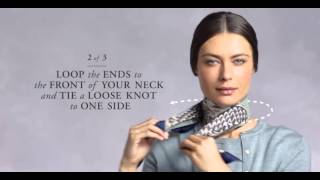 How To Tie A French Twist Scarf Knot  Brooks Brothers [upl. by Ellmyer]