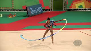 RAFFAELI Sofia ITA  2022 Rhythmic Worlds Sofia BUL  Qualifications Ribbon [upl. by Whiffen]