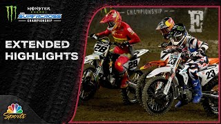 Supercross 2024 EXTENDED HIGHLIGHTS Round 4 in Anaheim  12724  Motorsports on NBC [upl. by Lamek]