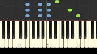 Uruguay  La Cumparsita  Easy Piano Music  EASY pianotutorial synthesia [upl. by Irmine532]