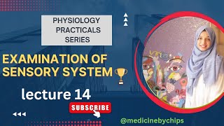 Examination of Sensory System  2ndyear Physiology  Practicals  Feature  Dr Aleena Mehdi [upl. by Enalahs]