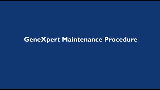 GeneXpert Machine Maintenance Burmese [upl. by Cloris429]