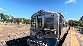 Strolling alongside Railmotor 1901 at Chinchilla Station [upl. by Ylreveb]