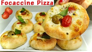 FOCACCINE PIZZA SOFFICISSIME facili e morbidissime VERY SOFT SCONES PIZZA [upl. by Inasah829]