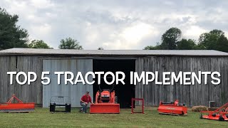 Tractor Attachments Top 5 for Beginners [upl. by Ambler]