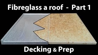 Part 1 How to Install a Fibreglass Roof  GRP timber decking [upl. by Onimixam]