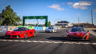 Forza Motorsport DRAG RACE  McLaren P1 vs Ferrari LaFerrari vs Porsche 918 Spyder [upl. by Gaves]