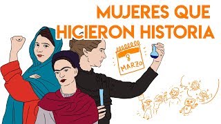 MUJERES que HICIERON HISTORIA DiaDeLaMujer  Draw My Life [upl. by Eneres]