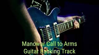 Manowar Call to Arms  Gm  Guitar Backing Track With Vocals [upl. by Verene]