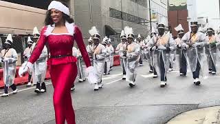 AampT amp Grimsley Whirlies leading the way Greensboro Christmas Parade 🥰 [upl. by Asiaj919]