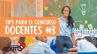 Tips Para El Concurso Docente 3 [upl. by Enilehcim]