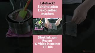 Schokoladen Deko Selber Machen I Foodhack [upl. by Verada]