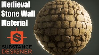 Substance Designer  Medieval Stone Wall [upl. by Elset878]