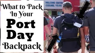 Cruise Tips What to Pack in Your Port Day Bag [upl. by Agnes510]