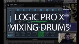 Logic Pro X  Mixing Acoustic Drums  Tutorial  Logic Pro 10 [upl. by Nylirem847]