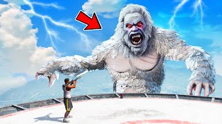 GIANT SNOW YETI Attacked LOGGY  GTA 5 [upl. by Ahsias]