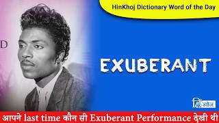 Exuberant In Hindi  HinKhoj Dictionary [upl. by Llen]