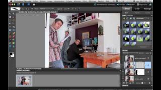 Apparaître plusieures fois sur une photo avec Photoshop Elements [upl. by Sparke]