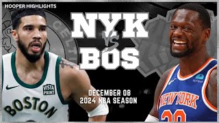 Boston Celtics vs New York Knicks Full Game Highlights  Dec 8  2024 NBA Season [upl. by Aioj]