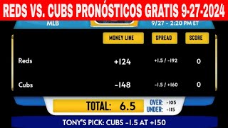 Cincinnati Reds vs Chicago Cubs 9272024 Pronósticos GRATIS de la MLB para Hoy [upl. by Wyon]