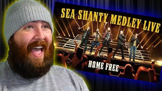 Home Free quotSea Shanty Medley Livequot  Brandon Faul Reacts [upl. by Ahsinauq]