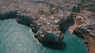 Polignano a Mare Drone Aerial View by DJI Mavic 2 PRO [upl. by Kinnie]