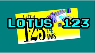 4K VINTAGE SOFTWARE LOTUS 123 FOR DOS [upl. by Bayless]