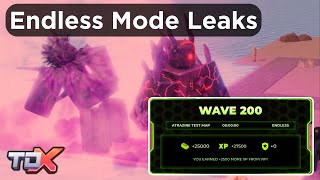 TDX ENDLESS MODE LEAKS Wave 200  Tower Defense X [upl. by Aleris]