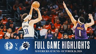 Dallas Mavericks Highlights vs Phoenix Suns  October 26 2024 [upl. by Fennie629]