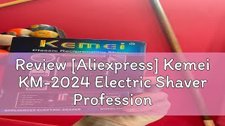 Review Aliexpress Kemei KM2024 Electric Shaver Professional USB Rechargeable Mens Electric Shav [upl. by Emanuele]