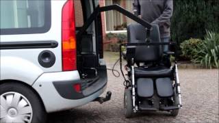 Rolstoelauto Scootmobiel opbergen Lift WTrunk WL [upl. by Hiller]