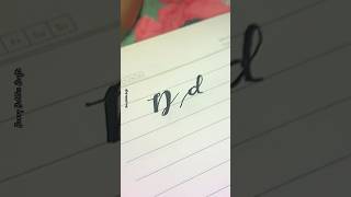 Letter D in Calligraphy  How To Write Letter D calligraphy moderncalligraphy letters lettering [upl. by Halik739]