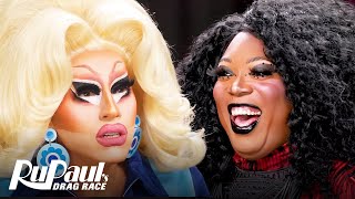 The Pit Stop S16 E03 🏁 Trixie Mattel amp BeBe Zahara Benet C’est Bon  RuPaul’s Drag Race S16 [upl. by Durware]