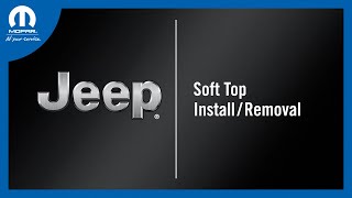 Soft Top Installation And Removal  How To  2019 Jeep Wrangler [upl. by Alric504]