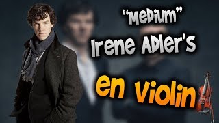 Sherlock Soundtrack  Irene Adlers Theme en Violíntabtutorialpartituracomo tocarHD Tutorial [upl. by Atiekan616]