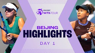 Kenin Osaka Zhang in action on Day 1 of Beijing 2024  WTA Match Highlights [upl. by Udale]