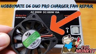 HobbyMate D6 Duo Pro Charger Fan Repair [upl. by Aneris]