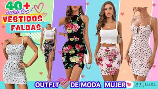 TENDENCIAS FALDAS Y VESTIDOS DE FLORES PARA UN OUTFIT FRESCO EN VERANO MODA MUJER [upl. by Boswall]