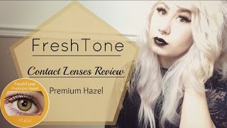 ✰REVIEW FreshTone Premium Hazel Contact Lenses ✰ [upl. by Madalyn]