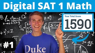 800 SAT Math Scorer  Math Walkthrough  Digital SAT Practice Test 1 [upl. by Osbourn]