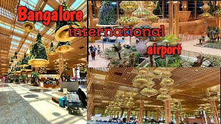 Bangalore Airport Terminal 1 amp 2Complete Tour  Bangalore international airport experience [upl. by Zebapda]