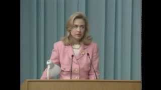 First Lady Hillary Rodham Clintons Remarks to the Fourth Womens Conference in Beijing China [upl. by Alderson]