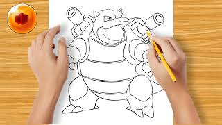 🔵 COMO DIBUJAR A BLASTOISE 💧 POKEMON MUY FACIL PASO A PASO OVIWORKS [upl. by Yornoc761]