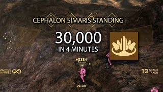 Max Cephalon Simaris Standing in 4 Minutes Plains of Eidolon [upl. by Pavlish]